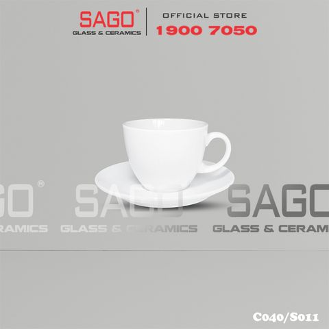  CK C040/S011 - Bộ Tách Sứ CK Cappuccino 205ml 