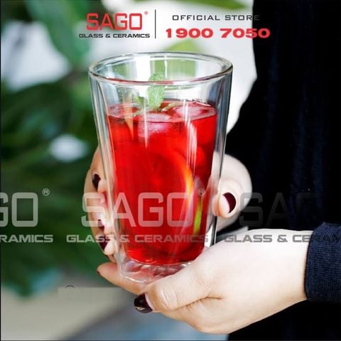  Wilmax England 888707/A - Ly Thủy Tinh 2 lớp Wilmax England Thermo 500ml | Thủy Tinh Cao Cấp Chịu Nhiệt 