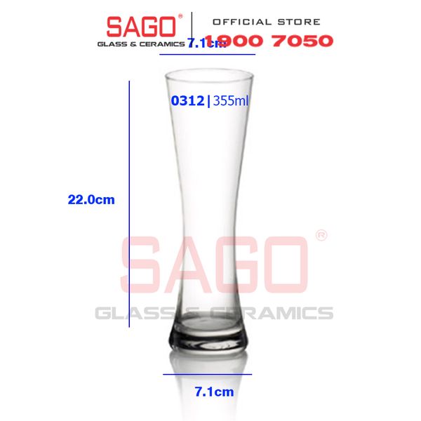  Ocean R00312 - Ly Thủy Tinh Ocean Royal 355ml | Nhập Khẩu Thái Lan 