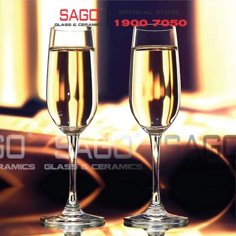  Ocean 1523F07 - Ly Thủy Tinh Ocean Society Flute Champagne 190ml | Nhập Khẩu Thái Lan 