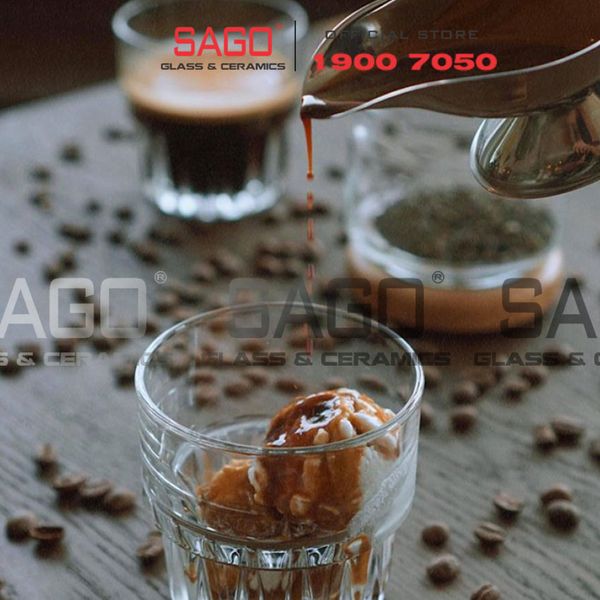  HF.GL1508 - Ly Thủy Tinh , Ly Trà Đá Everest Rock Glass 250ml | Thủy Tinh Cao Cấp 