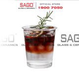  INS 9002 - Ly Thủy Tinh Miệng Loe INS Flared Mouth Rock Glass 355ml | Thủy Tinh Cao Cấp 