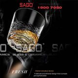  Ocean P04263 - Ly Thủy Tinh Ocean Matter Fresh Double Rock Glass 355ml | Nhập Khẩu Thái Lan 
