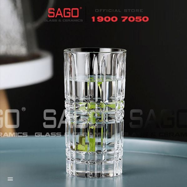  HONGLI 814D - Ly Thủy Tinh Hongli Traze Beverage Glass 400ml | Thủy Tinh Cao Cấp 