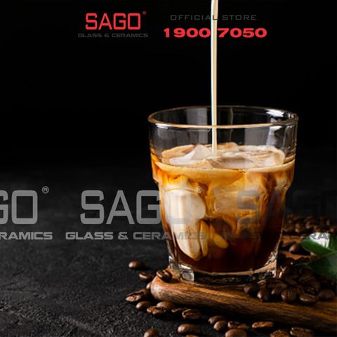  Bormioli Rocco 517520BN - Ly Thủy Tinh Cường Lực Chịu Nhiệt Bormioli Roco Rock Bar 200ml | Nhập Khẩu Italia 