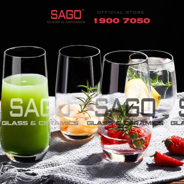  IDELITA SJ004 -520 - Ly thủy tinh Pha Lê DELITA Ivory Long Drink Crystal glasses 520ml | Thủy Tinh Pha Lê Cao cấp 