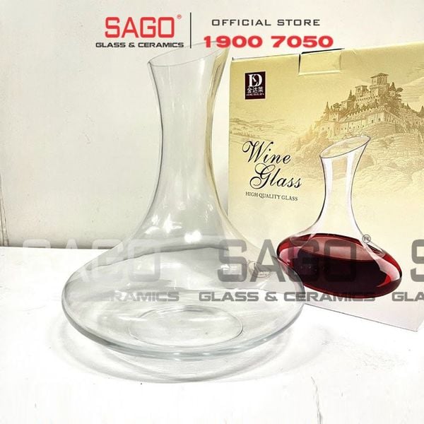  King Dealay JX9002 - Bình Rót Rượu Thủy Tinh King Dealay Decanter 1700ml | Thủy tinh Cao Cấp 