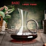  King Dealay JX9002.Q - Bình Rót Rượu Có Quai Thủy Tinh King Dealay Decanter 1700ml | Thủy tinh Cao Cấp 