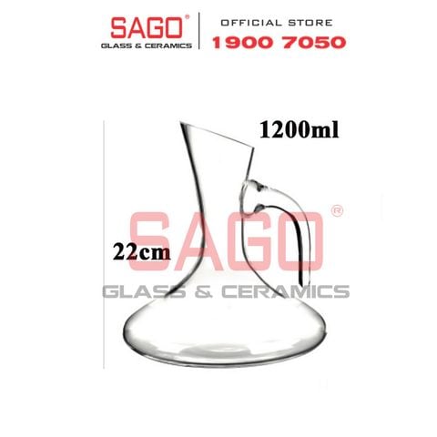  King Dealay JX9007 - Bình Rót Rượu Thủy Tinh King Dealay Decanter 1200ml | Thủy tinh Cao Cấp 