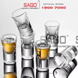  King Dealay JX5020 - Ly Thủy Tinh King Dealay Shot 15ml | Thủy tinh Cao Cấp 