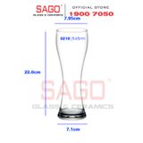  Ocean R00219 - Ly Thủy Tinh Ocean Sinh Tố Imperial 545ml | Nhập Khẩu Thái Lan 
