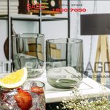  Pasabahce 420112 - Ly Thủy Tinh Pasabahce Iconic Grey SodaLime Rock 280ml | Nhập Khẩu Thổ Nhĩ Kỳ 