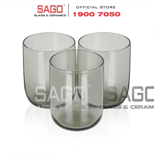  Pasabahce 420112 - Ly Thủy Tinh Pasabahce Iconic Grey SodaLime Rock 280ml | Nhập Khẩu Thổ Nhĩ Kỳ 