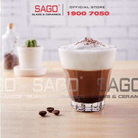  Lucky 100506 - Ly Thủy Tinh Lucky Sọc 170ml | Nhập Khẩu Thái Lan 