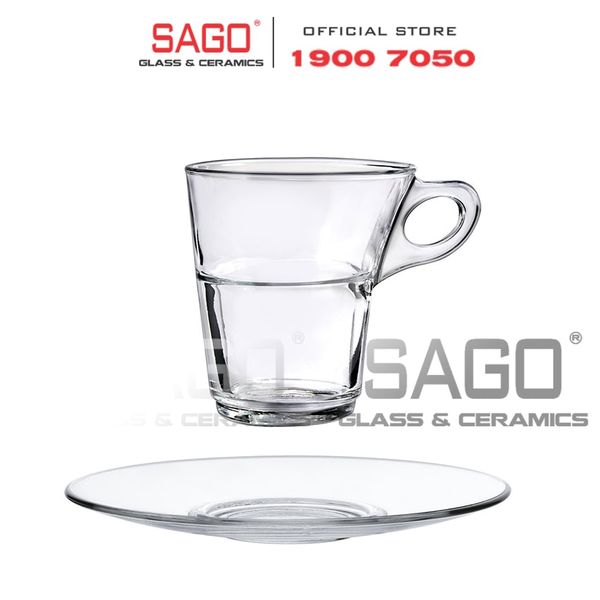  DURALEX D4026A/D4028A - Bộ Tách Thủy Tinh Cường Lực Duralex Caprice Espresso Mug Glass 90ml | Nhập Khẩu Pháp 