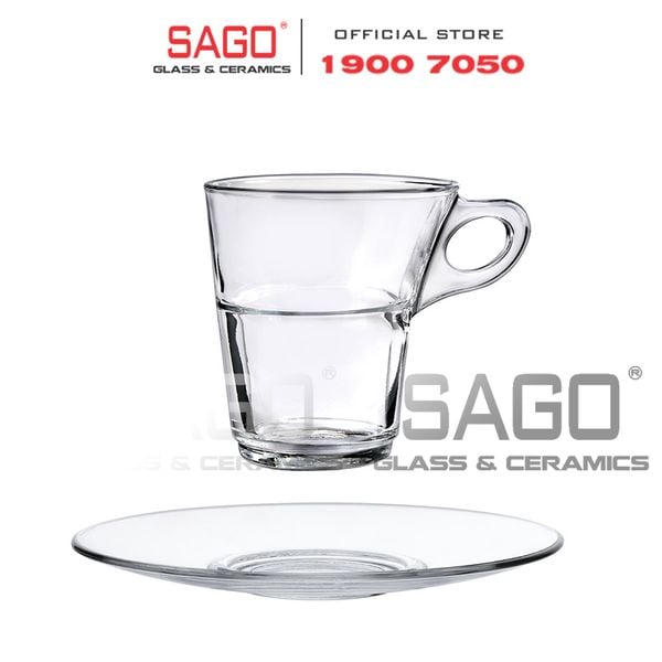  DURALEX D4026A - Tách Thủy Tinh Cường Lực Duralex Caprice Espresso Mug Glass 90ml | Nhập Khẩu Pháp 