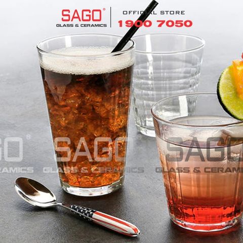  DURALEX D1034A - Ly Thủy Tinh Cường Lực Duralex Prisme Hight Ball Glass 330ml | Nhập Khẩu Pháp 