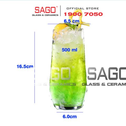  IDELITA SJ002-550 - Ly thủy tinh Pha Lê IDELITA Allegra Hi Ball Crystal glasses 550ml | Thủy Tinh Pha Lê Cao cấp 