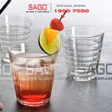  DURALEX D1033A - Ly Thủy Tinh Cường Lực Duralex Prisme Rock Glass 275ml | Nhập Khẩu Pháp 