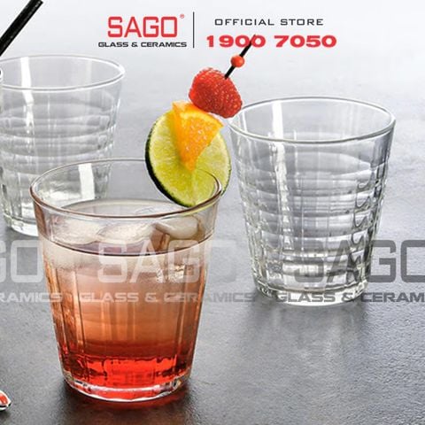  DURALEX D1033A - Ly Thủy Tinh Cường Lực Duralex Prisme Rock Glass 275ml | Nhập Khẩu Pháp 