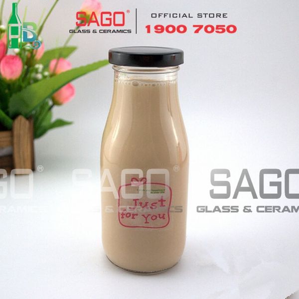  Chai Thủy Tinh 300ml Nắp Thiết | Tùy Chọn Màu nắp 