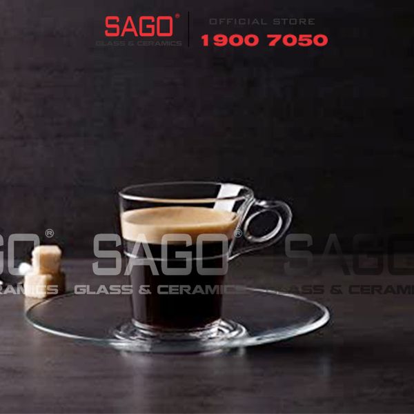  DURALEX D4026A/D4028A - Bộ Tách Thủy Tinh Cường Lực Duralex Caprice Espresso Mug Glass 90ml | Nhập Khẩu Pháp 