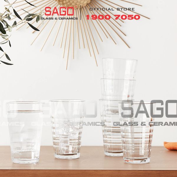  DURALEX D1034A - Ly Thủy Tinh Cường Lực Duralex Prisme Hight Ball Glass 330ml | Nhập Khẩu Pháp 