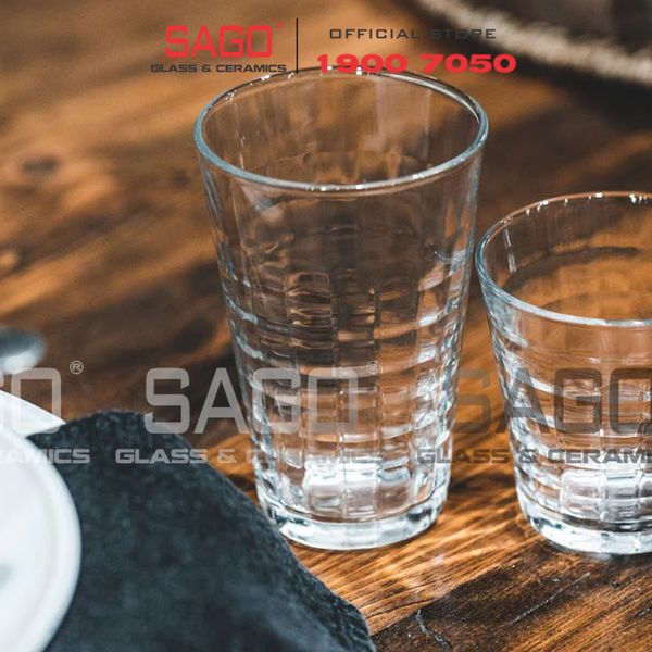  DURALEX D1034A - Ly Thủy Tinh Cường Lực Duralex Prisme Hight Ball Glass 330ml | Nhập Khẩu Pháp 