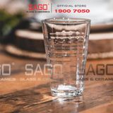  DURALEX D1034A - Ly Thủy Tinh Cường Lực Duralex Prisme Hight Ball Glass 330ml | Nhập Khẩu Pháp 