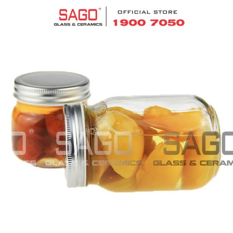  Hũ Thủy Tinh Tròn Nắp Nhôm | Tùy Chọn Dung Tích 