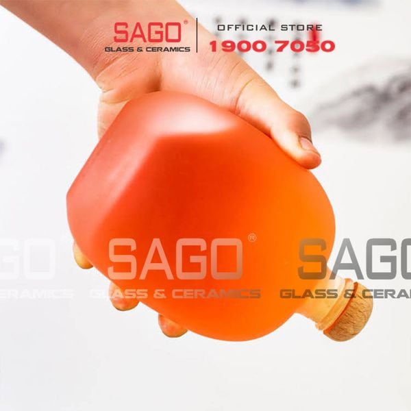  Bình Thủy Tinh Tròn Bầu Nắp Gỗ | Tùy Chọn Dung tích 