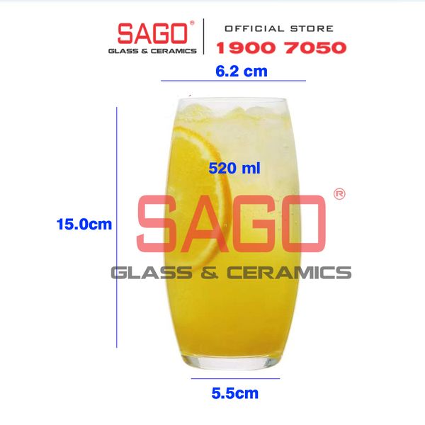  IDELITA SJ004 -520 - Ly thủy tinh Pha Lê DELITA Ivory Long Drink Crystal glasses 520ml | Thủy Tinh Pha Lê Cao cấp 