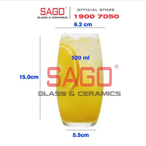  IDELITA SJ004 -520 - Ly thủy tinh Pha Lê DELITA Ivory Long Drink Crystal glasses 520ml | Thủy Tinh Pha Lê Cao cấp 