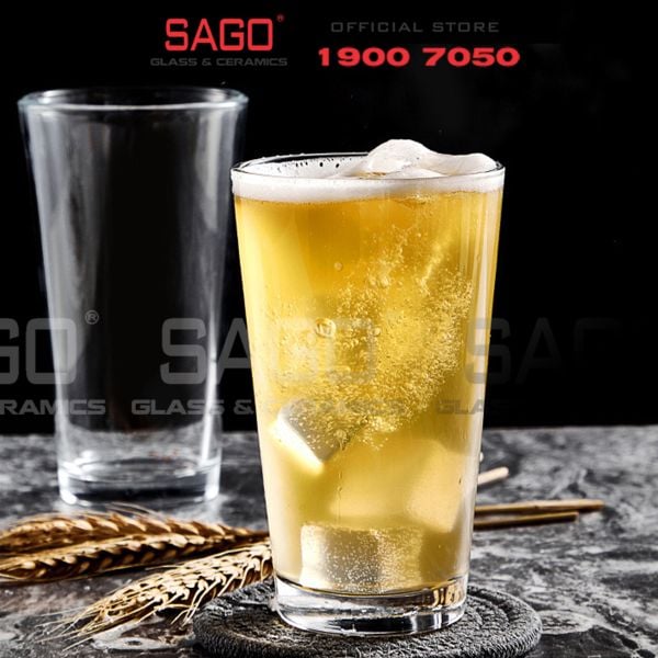  INS 15016 - Ly Thủy Tinh INS Stacking Mixing Glass 480ml | Thủy Tinh Cao Cấp 