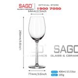  IDELITA 99CD40 - Ly thủy tinh Pha Lê IDELITA Rhine Charm Red wine Crystal glasses 400ml | Thủy Tinh Pha Lê Cao cấp 