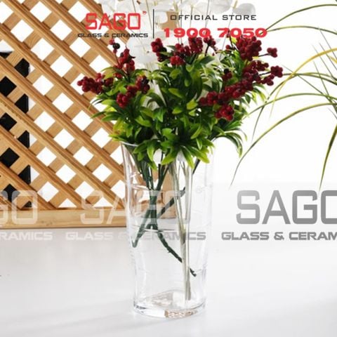  Pasabahce 1019624 - Bình Hoa Pha Lê Pasabahce Crystallin Wireframe Vase 165x280mm | Nhập Khẩu Thổ Nhĩ Kỳ 