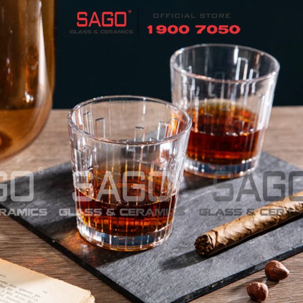  Pasabahce 1204318 - Ly Thủy Tinh Pasabahce Novalties Scala whiskey Glass 300ml | Nhập Khẩu Thổ Nhĩ Kỳ 