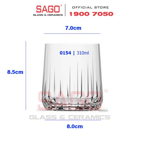  Pasabahce 420154 -  Ly Thủy Tinh Pasabahce Nova Badak 310ml | Nhập Khẩu Thổ Nhĩ Kỳ 