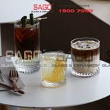  HONGLI 8408J  - Ly Thủy Tinh Hongli Elysia Rock Glass 225ml | Thủy Tinh Cao Cấp 