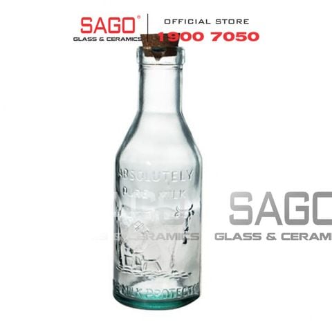  VSM V2042 - Chai Thủy Tinh Tái Chế Vidrios San Miguel BOTELLA MILK 1150ml | Nhập Khẩu Tây Ban Nha 