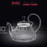  Wilmax England 888817/A - Bình Trà Thủy Tinh Wilmax Thermo Tea Pot 800ml | Thủy Tinh Cao Cấp Chịu Nhiệt 