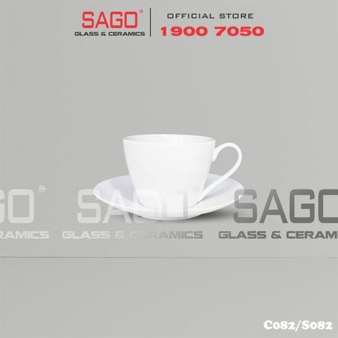  CK C082/S082 - Bộ Tách Sứ CK Cappuccino 255ml 