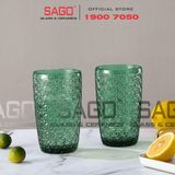  DELI DSKB172-2G - Ly Thủy Tinh Deli Beyond The Time Green Tumber Glass 380ml | Thủy Tinh Cao Cấp 