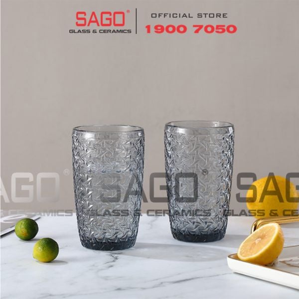  DELI DSKB172-2H - Ly Thủy Tinh Deli Beyond The Time Gray Tumber Glass 380ml | Thủy Tinh Cao Cấp 