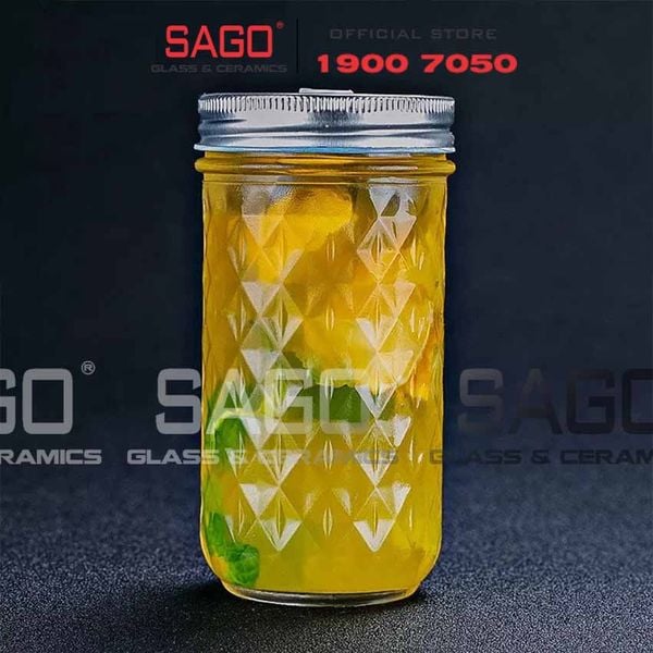  Hũ Thủy Tinh Kim Cương Đái Nhỏ Nắp Nhôm | Tùy Chọn Dung Tích 