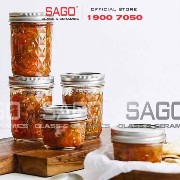  Hũ Thủy Tinh Kim Cương Đái Nhỏ Nắp Nhôm | Tùy Chọn Dung Tích 