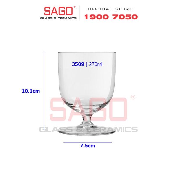  LIBBEY 753509 - Ly thủy tinh Libbey Levitas Rocks 270ml | Nhập Khẩu E.U 