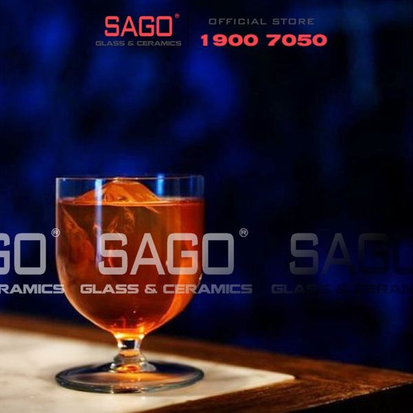  LIBBEY 753509 - Ly thủy tinh Libbey Levitas Rocks 270ml | Nhập Khẩu E.U 