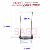  Ocean B01712 - Ly Thủy Tinh Ocean Aloha Long Prink 360ml | Nhập Khẩu Thái Lan 