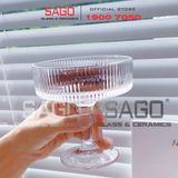  INS JYBDL-2 - Ly Thủy Tinh Có Chân Strip Cocktail Glass 170ml | Thủy Tinh Cao Cấp 